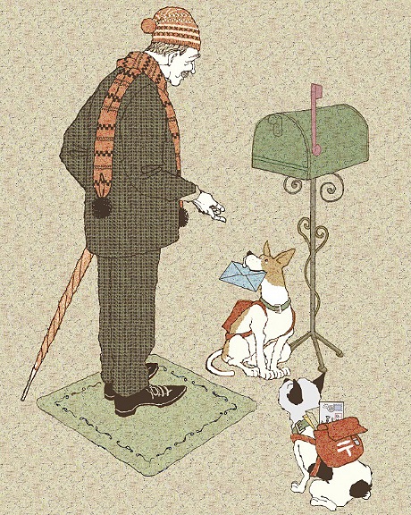 犬と老人
