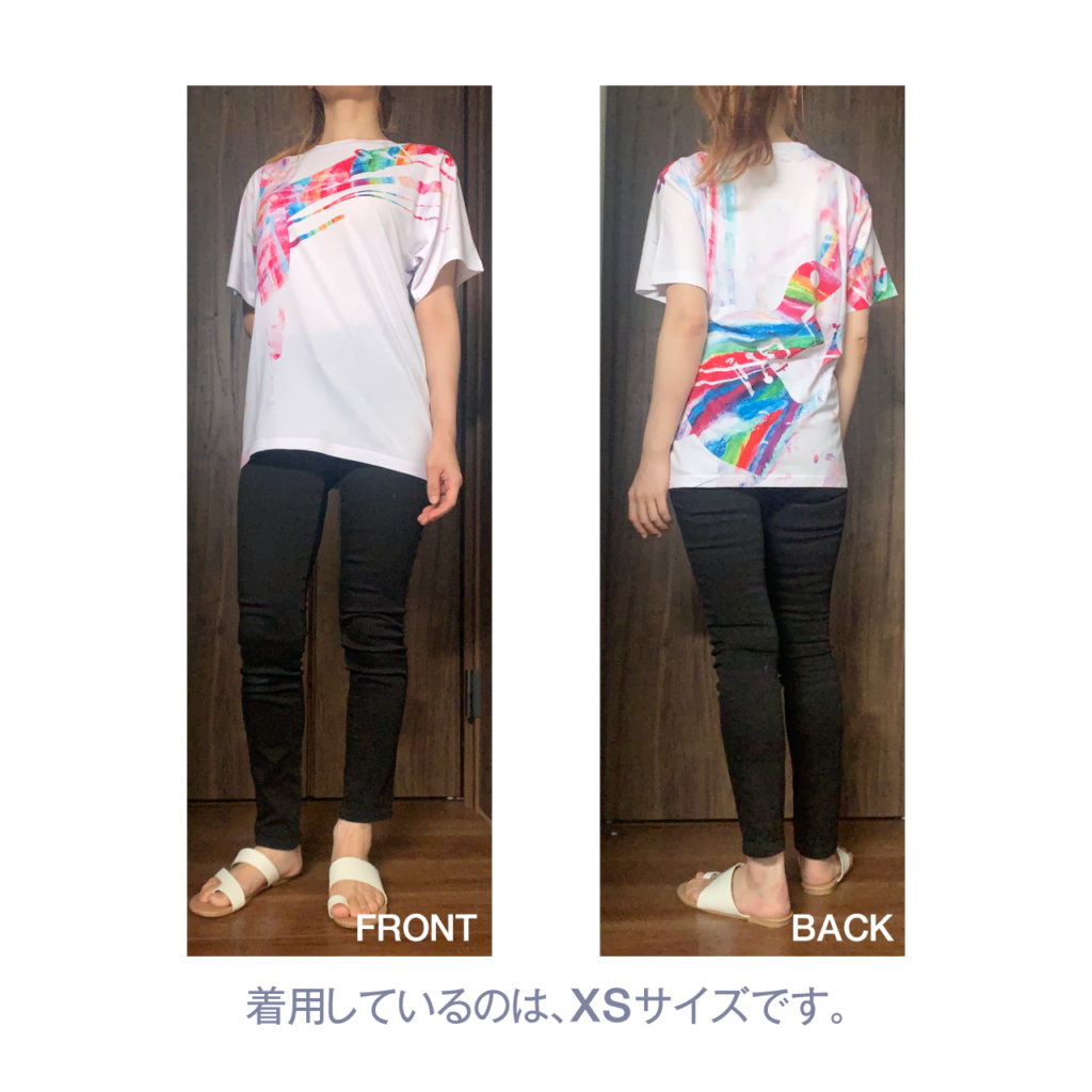 唄西繭子｜Tシャツ「No music No life 夏フェスに着ていきたいTシャツ」