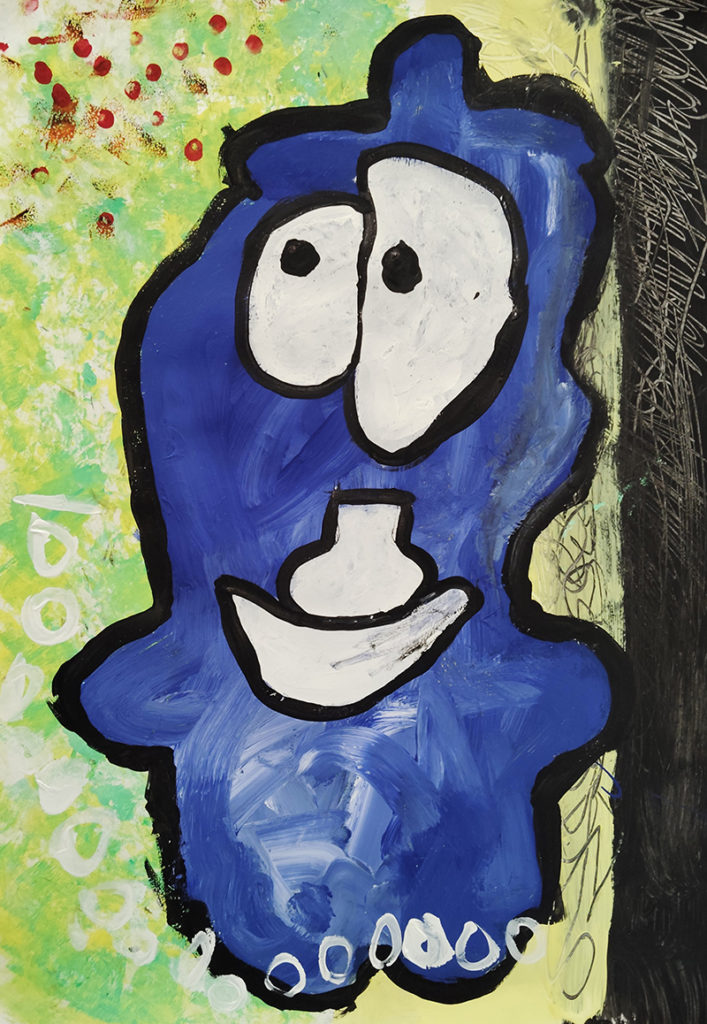 Ikkei Harada さんの金賞作品『水泳が得意な ぼくのお友達』｜JIA Future Artists Award 2025 6–8歳部門